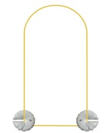 Stojak brokatove złoty 2x1m do balonów i tła fotograficznego