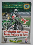 PROGRAM IND. MISTRZOSTWA ŚWIATA JUNIORÓW NA ŻUŻLU ZIELONA GÓRA 2002