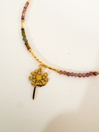 MOC TURMALINU: Ręcznie Robiony Naszyjnik z Dmuchawcem od Basi i Hani