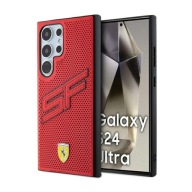 Etui Ferrari Big SF Perforated do Samsung Galaxy S24 Ultra – Czerwone
