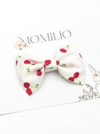 Momilio handmade Spinka do włosów kokarda w wisienki Sweet Cherry