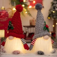 2x SKRZAT KRASNAL GNOM ŚWIECĄCY NA PREZENT NA ŚWIĘTA BOŻE NARODZENIE