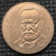*FRANCJA [1075]*10 franków 1985 100 rocznica Śmierci Victora Hugo*10 FRANCS