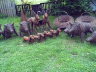 wiklinowy jamnik piękna ozdoba