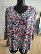 Bluzka damska 58 łączka zwiewna lejąca szykowna 9XL viskoza