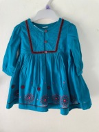 BAWEŁNIANA SUKIENKA -6-9 M---74/80 -- NOWA