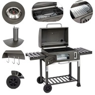 GRILL WĘGLOWY ACTIVA ANGULAR XXL (RUSZT ŻELIWNY) 70x46cm 11250C DELUXE XXL