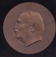 Dania - medal 1939 rok - Valdemar Poulsen - 111 gram