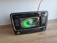 RADIO SKODA BOLERO SUPERB FABRYCZNE 6xCD/MP3 KOD DOTYK BT. SD JAK NOWE