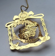 ZAWIESZKA NA CHOINKĘ CADILLAC POZŁACANA 2006 CTS SRX BOMBKA CHOINKOWA OZDOB