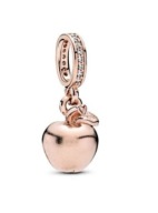 Pandory nowość 2020 gold rose jabłko APPLE LOGO