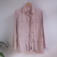 Kurtka dusty pink H&M 34 36 jesień wiosna 100% LYOCELL