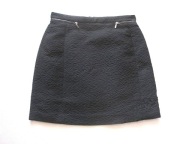 *H&M* CZARNA SPÓDNICA MINI NOWA BOHO ZIP 38