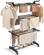 SUSZARKA BALKONOWA OGRODOWA NA BIELIZNĘ WOLNOSTOJĄCA PIONOWA 70–120 CM