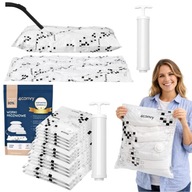 4CONVY WORKI PRÓŻNIOWE NA POŚCIEL UBRANIA ODZIEŻ 12SZT ZESTAW POMPKA MAXI