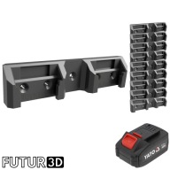 Uchwyt podwójny na akumulator YATO 18V LI-ION z blokadą