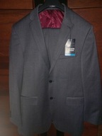 Garnitur Karl Jackson 42 regular wełna w pasie 84 m szary nowy