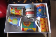 ZESTAW 6 KOLOROWE KUBKI