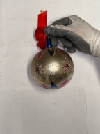 Bombki choinkowe duże PRL około 11 cm