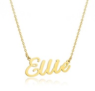 celebrytka łańcuszek delikatny Ellie Ela naszyjnik złoty y2k H&M