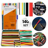 Zestaw koszulek termokurczliwych 140 szt. mix kolorowe rurki termokurczliwe