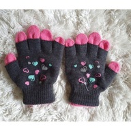 RĘKAWICZKI DZIECIĘCE PRINT SERDUSZKA SERDUSZKAMI heart słodkie