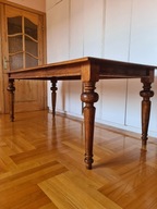Stół dębowy lite drewno nogi toczone ręcznie