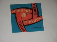 HOTEL PETROPOL ORBIS PŁOCK naklejka z PRL