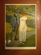 H. Thalmeyer, Secesja - ułan i panna, oryg. 1900