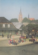 CIĘŻKOWICE - RYNEK - KOŚCIÓŁ - FIAT 125P - SKODA - PRZYSTANEK PKS