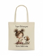 Torba shopperka ekologiczna, dla dziewczynki Dzień Kobiet w szkole