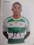 Zdjęcie 10x15 autograf Lechia Gdańsk sezon 2024/25 Kamilo Mena