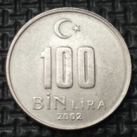 *TURCJA [0370]*100 BIN LIRA (100 000 lir) 2002 Lira turecka Mustafa Kemal I