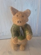 Świnka dekoracyjna wykonana z naturalnych włokien