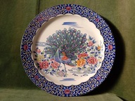 Piękny wielki ceramiczny talerz wschodni - średnica 41 cm. Piękny stan