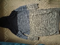 Sweter damski z kapturem,długi. L