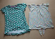 2x bluzeczka bluzki na lato w kwiaty GEORGE TU 146