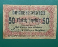 Banknot 50 kopiejek 1916 OST,Polska