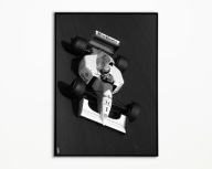 PLAKAT AYRTON SENNA LOTUS F1 FORMULA 1 GP BOLID WYŚCIGOWY PLAKAT A3