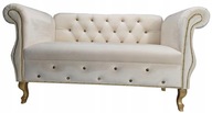 Sofa kanapa dwuosobowa glamour do poczekalni