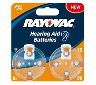 RAYOVAC, Hearing Aid Batteries 13 Baterie, 8 sztuk