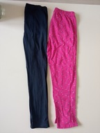 2 x spodnie dziecięce leginsy r 122/128