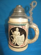 unikat--[@sp] 1880 rBialy Kruk Kufel Strażaka 0,5L-29-