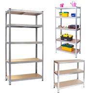 REGAŁ METALOWY GARAŻOWY MAGAZYNOWY HUMBERG 180X100X50 CM MAX 175KG NA PÓŁKĘ
