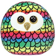 MASKOTKA TY WIELOBARWNA SOWA 22CM PODUSZKA