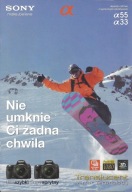 Katalog Prospekt Sony Alpha 33 55 12 stron PL