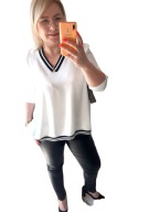 Koszula elegancka Regina z lampasem r. L