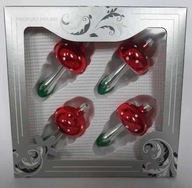 Bombki szklane rękodzieło muchomorki prl