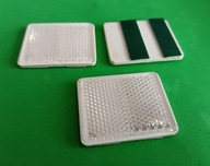 Odblask Światło Odblaskowe BIAŁE PRZEDNIE 47x38mm na taśmę 2 sztuki