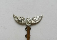 ODZNAKA OŚKA KOLEJOWA PKP na CZAPKA ROGATYWKA KOLEJARZA - KOLEJE II RP STAN